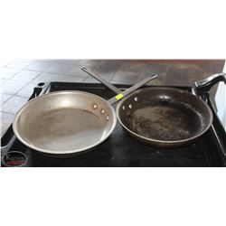 LOCATION #2. LOT OF 2 - 12" ALUMINUM FRYING PANS