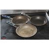 Image 1 : LOCATION #2. LOT OF 3 COATED ALUMINUM 7.5" FRYING PANS
