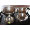 Image 1 : LOCATION #2. LOT OF 16 ASSORTED SIZE STAINLESS STEEL MIXING