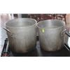 Image 1 : LOCATION #2. 20 QUART ALUMINUM STOCK POT W/ 16 QUART ALUMINUM