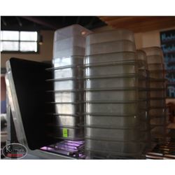 LOCATION #2. LARGE LOT OF POLY CARB INSERTS (MOSTLY 1/9 & 1/6)