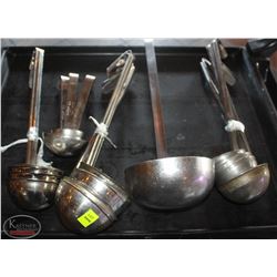 LOCATION #2. LOT OF 19 ASSORTED SIZE LADLES