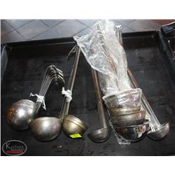 LOCATION #2. LOT OF 20 ASSORTED SIZE LADLES