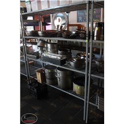 LOCATION #2. 4 TIER GREY WIRE RACK 60"X21"X72"