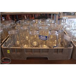 LOCATION #2. DISHWASHER RACK W/ 27 BEER GLASSES INCL: 4 BUD