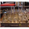 Image 1 : LOCATION #2. DISHWASHER RACK W/ 44 PIECES OF ASSORTED GLASSWARE