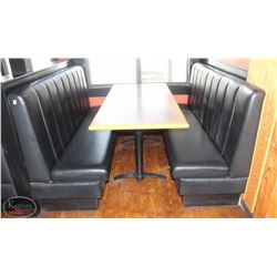 LOCATION #2. LOT OF 2 LEATHERETTE 72" BOOTH SEATING BENCHES