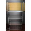 Image 1 : LOCATION #2. 4 TIER GREY WIRE RACK 36"X21"X72"