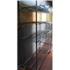 Image 1 : LOCATION #2. 4 TIER CHROME WIRE RACK ON CASTORS 48"X18"X76"