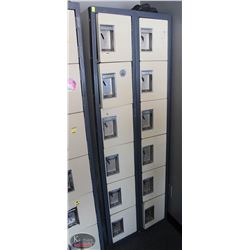 LOCATION #2. BANK OF 12 - 1/6 SIZE LOCKERS