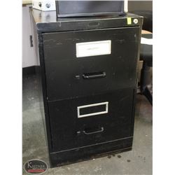 LOCATION #2. 2 DRAWER VERTICAL FILING CABINET 18"X26.5"X29"
