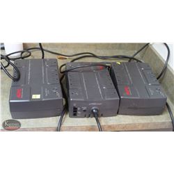 LOCATION #2. LOT OF 3 APC BATTERY BACKUPS