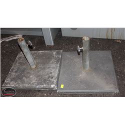 LOCATION #2. PAIR OF UMBRELLA BASES