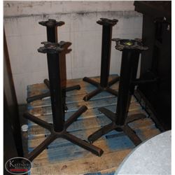 LOCATION #2. LOT OF 4 HEAVY DUTY TABLE BASES