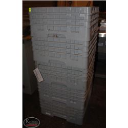 LOCATION #2. LOT OF 5 DISHWASHER RACKS W/ GLASSWARE EXTENSIONS