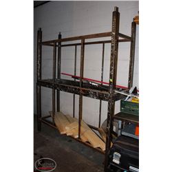 LOCATION #2. LOT OF 2 HEAVY DUTY STEEL TABLE BASES