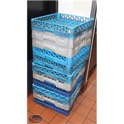 LOCATION #2. LOT OF 10 DISHWASHER RACKS