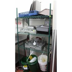 LOCATION #2. RACK CONTENTS INCL: DISHWASHER RACKS, GLASS WARE,