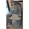 Image 1 : LOCATION #2. LOT OF 8 PLASTIC PATIO CHAIRS