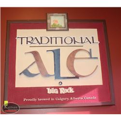 LOCATION #2. BIG ROCK BREWERY TRADITIONAL ALE WALL HANGING
