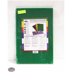 LOCATION #3. GREEN POLY CUTTING BOARD 12 X 18 X 1/2"