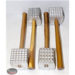 LOCATION #3. GROUP OF 4 MEAT MALLET TENDERIZERS