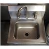 Image 1 : LOCATION #1. STAINLESS STEEL WALL MOUNT HAND SINK W/ FAUCET