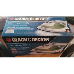 LOCATION #1. BLACK & DECKER LIGHT 'N EASY IRON