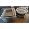 Image 1 : LOCATION #1. LOT OF VARIOUS CONTAINERS & CATERING PLATTERS