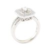 Image 4 : 1.04 ctw Diamond Ring - 18KT White Gold