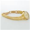 Image 6 : Rolex Ladies 18K Yellow Champagne String Diamond President Wristwatch With Rolex