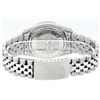 Image 6 : Rolex Mens Stainless Steel Black String Pyramid Diamond Bezel Datejust Wristwatc