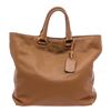 Image 2 : Prada Tan Leather Double Handle Tote Bag