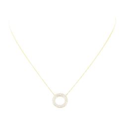 0.65 ctw Diamond Necklace - 14KT Yellow Gold