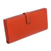 Image 1 : Hermes Orange Epsom Leather Bearn Wallet