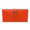 Image 2 : Hermes Orange Epsom Leather Bearn Wallet