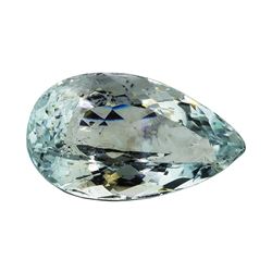 5.63 ct.Natural Pear Cut Aquamarine