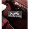 Image 7 : Hermes Burgundy Canvas Sac Fourre PM Tote Bag