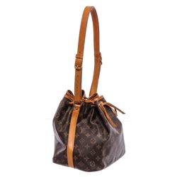 Louis Vuitton Monogram Canvas Leather Noe PM Drawstring Shoulder Bag