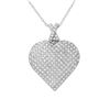 Image 1 : 0.50 CTW Diamond Necklace 14K White Gold - REF-68X3R