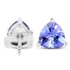 Image 3 : 1.50 ctw Tanzanite Earrings 14K White Gold - REF-41F4W
