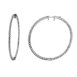 3.33 CTW Diamond Earrings 14K White Gold - REF-243N2Y