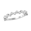 Image 1 : Diamond Stackable Band Ring 1/4 Cttw 10kt White Gold