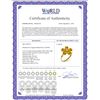 Image 2 : Genuine 2.22 ctw Citrine & Diamond Ring 14KT White Gold - REF-35Y9F