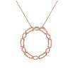 Image 1 : 0.56 CTW Diamond Necklace 14K Rose Gold - REF-70F6N