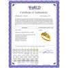 Image 2 : Genuine 0.20 CTW Green Amethyst Ring 14KT Yellow Gold - REF-47H2X