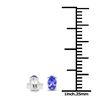 Image 3 : 0.50 ctw Tanzanite Earrings 14K White Gold - REF-11X6Y