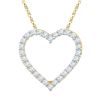 Image 1 : Diamond Heart Pendant 1/4 Cttw 10kt Yellow Gold
