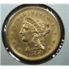 Image 1 : 1854 $2 ½ U.S. LIBERTY GOLD COIN