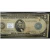 Image 2 : 1914 $5 U.S. FEDERAL RESERVE NOTE